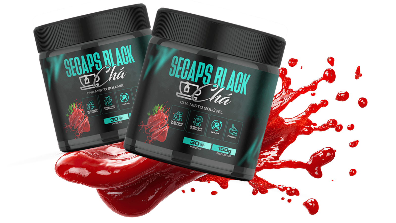 Secaps Black Chá Garrafa